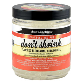 Aunt Jackie's Flaxseed Elongating Curling Gel 15 oz front view