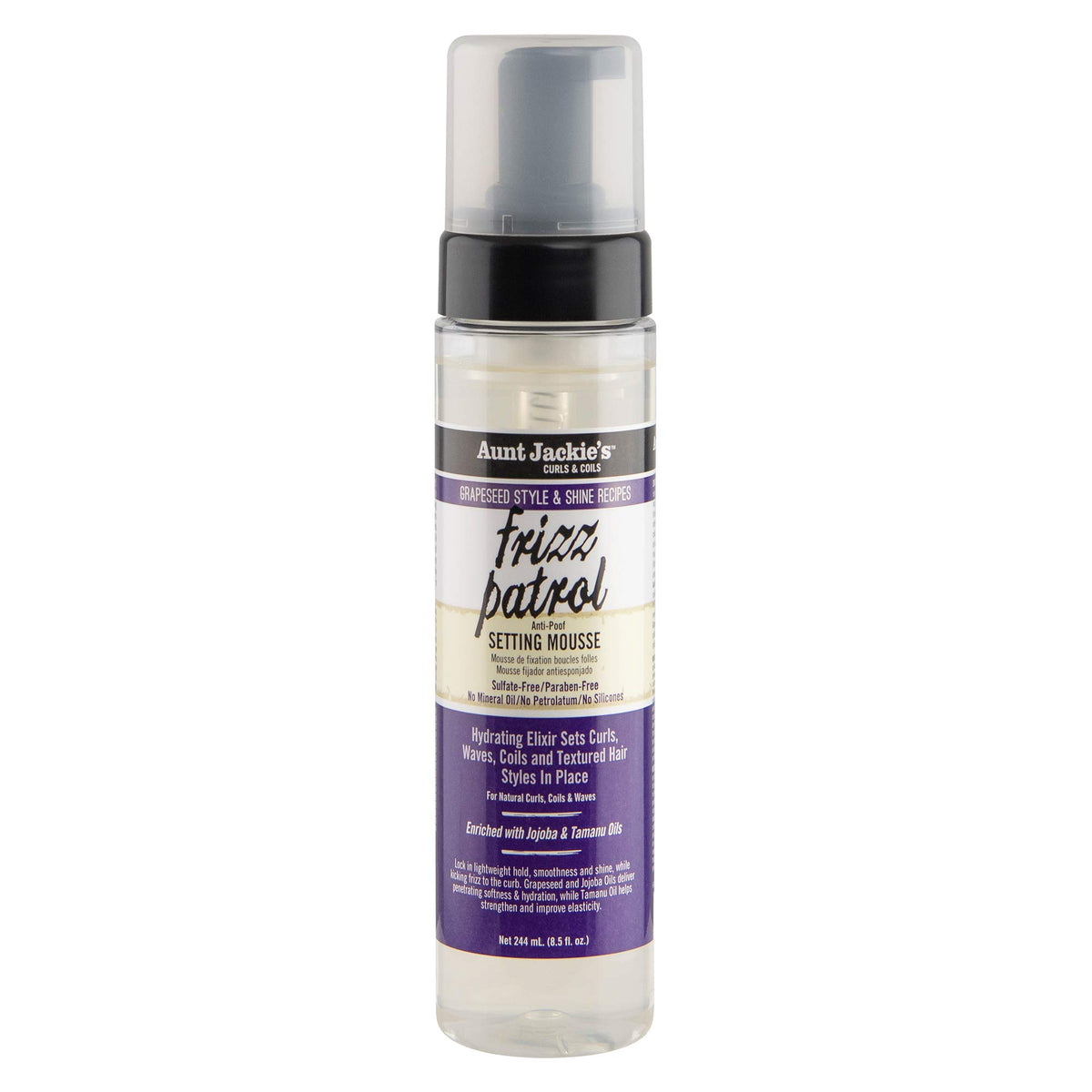 Aunt Jackie's Frizz Patrol Setting Mousse 8.5 fl oz front view