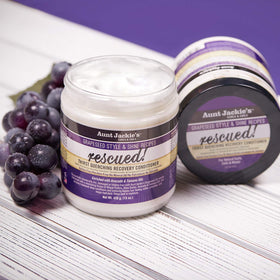 Aunt Jackie's Grapeseed Recovery Conditioner 15 oz application on hair