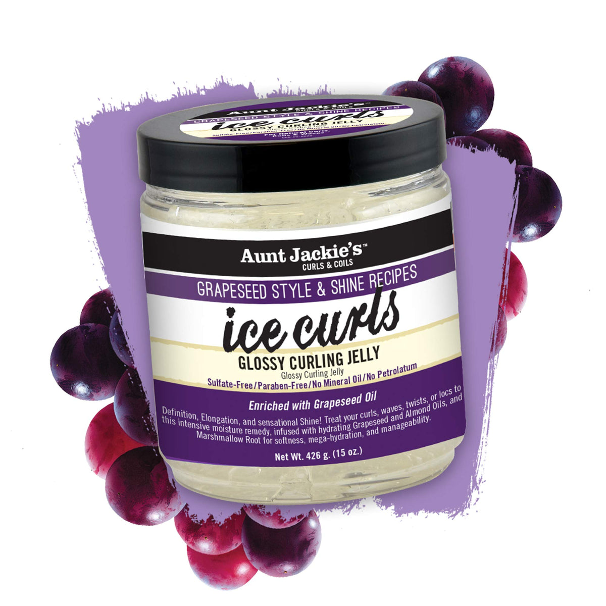 Aunt Jackie's Ice Curls Glossy Curling Jelly 18 oz back view