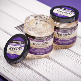 Aunt Jackie's Ice Curls Glossy Curling Jelly with styled curls