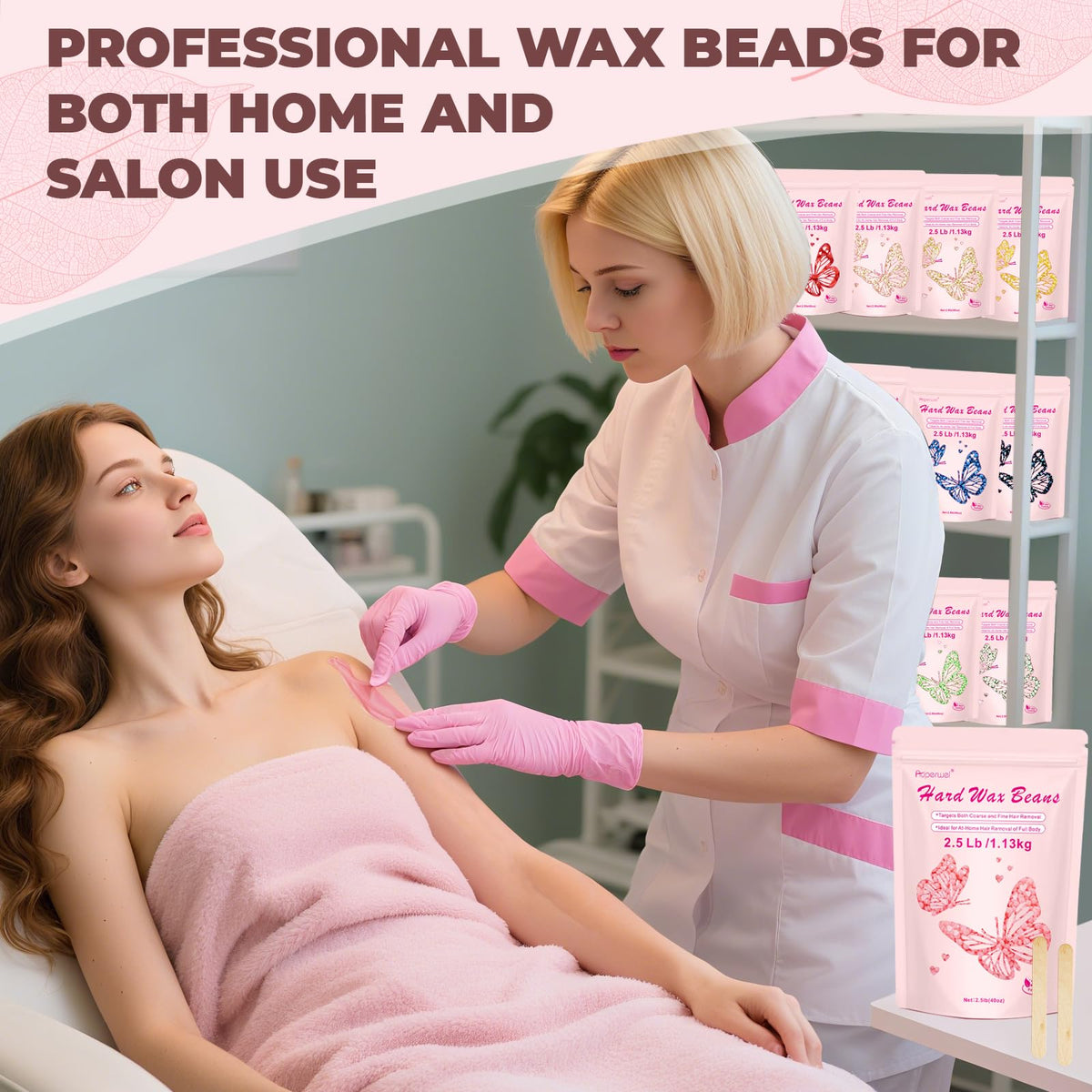 Auperwel Wax Beads 2.5lb usage on leg