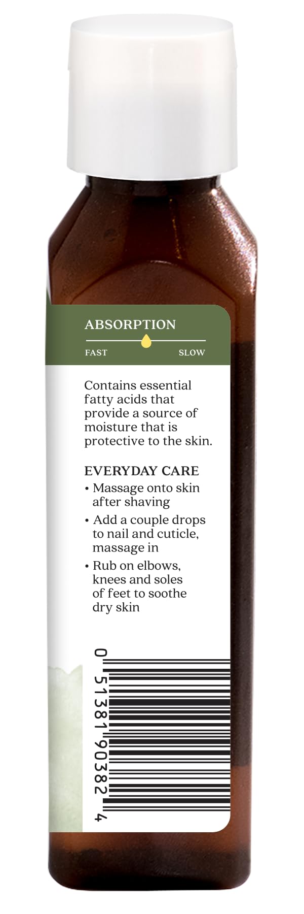 Aura Cacia Organic Hemp Seed Oil side view