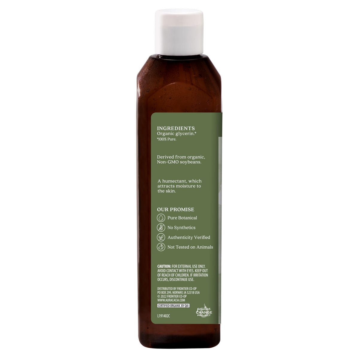 Aura Cacia Organic Skin Care Oil 16 Fl Oz back view