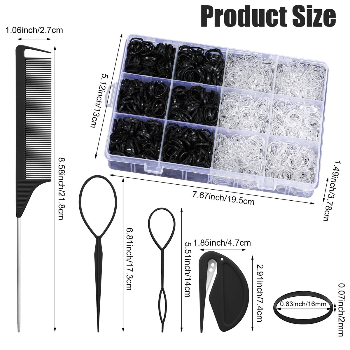 auroray hair loop styling tool included with hair bands