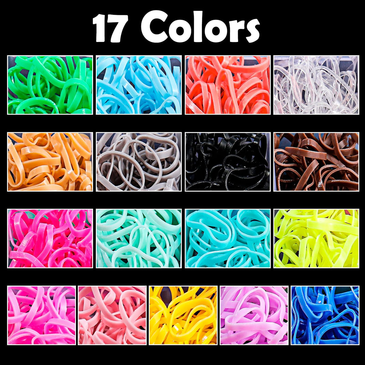 auroray Hair Ties with hair loop styling tools and rat tail comb