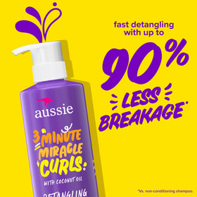 Aussie Miracle Curls Conditioner bottle close-up