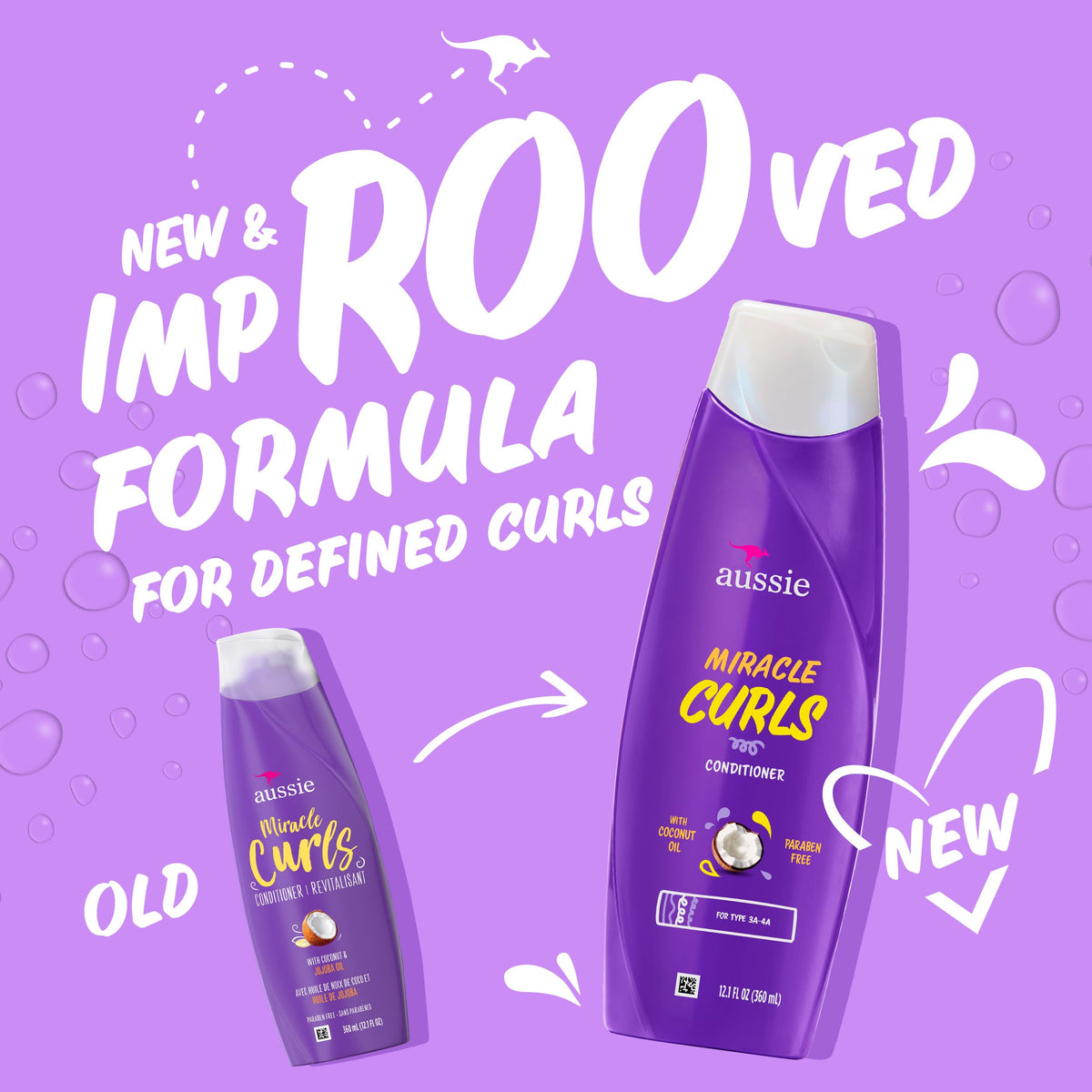 Aussie Miracle Curls Moisturising Oil bottle