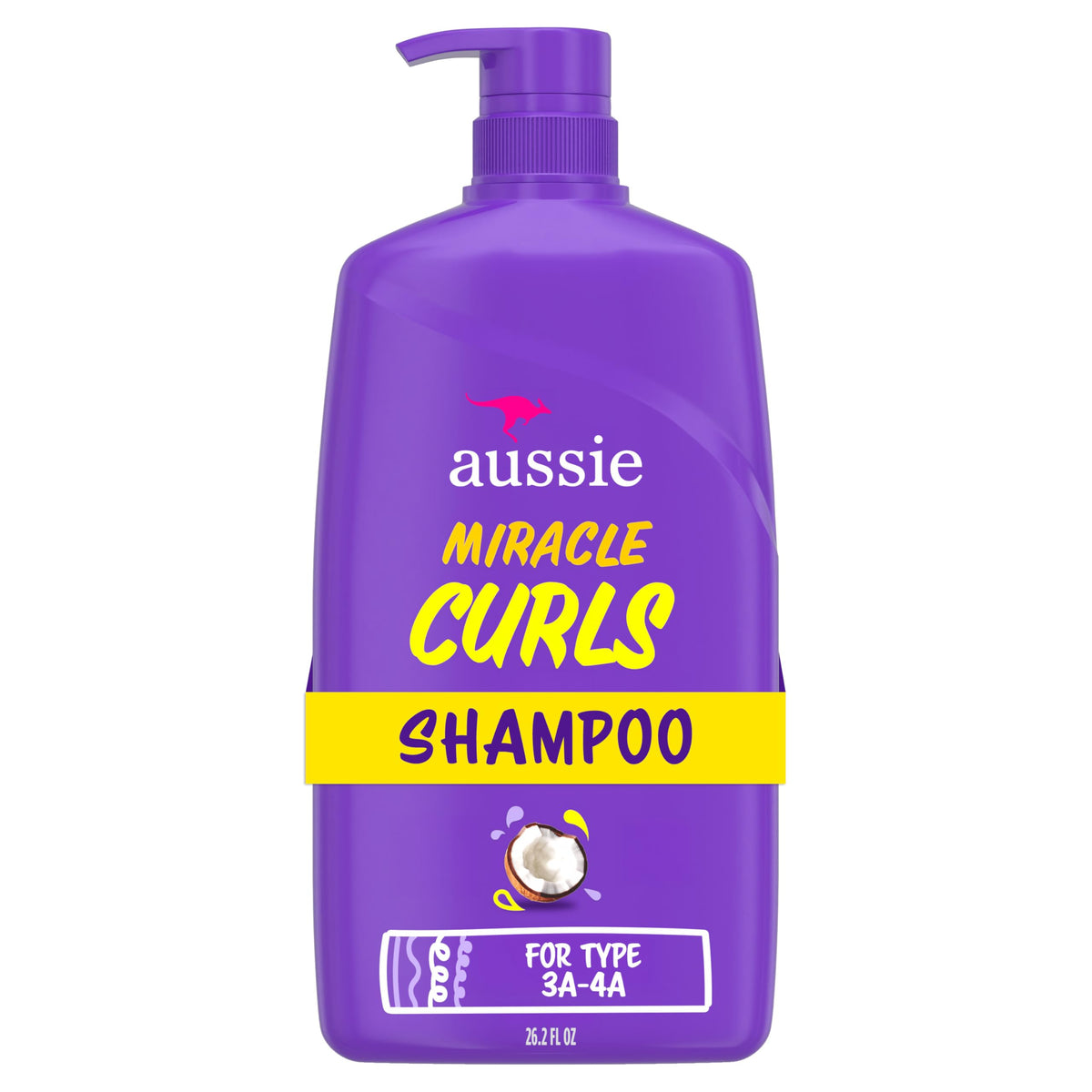 Aussie Miracle Curls Shampoo 26.2 Fl Oz front view
