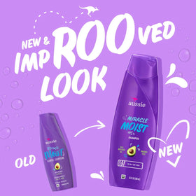 Aussie Miracle Moist Shampoo 12.1 Fl Oz back view