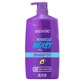 Aussie Miracle Moist Shampoo 26.2 Fl Oz front view