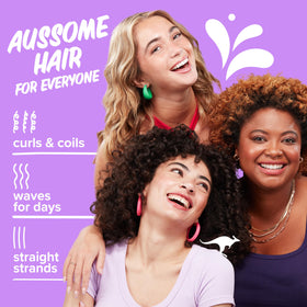 Aussie Miracle Moist Shampoo being poured into hand