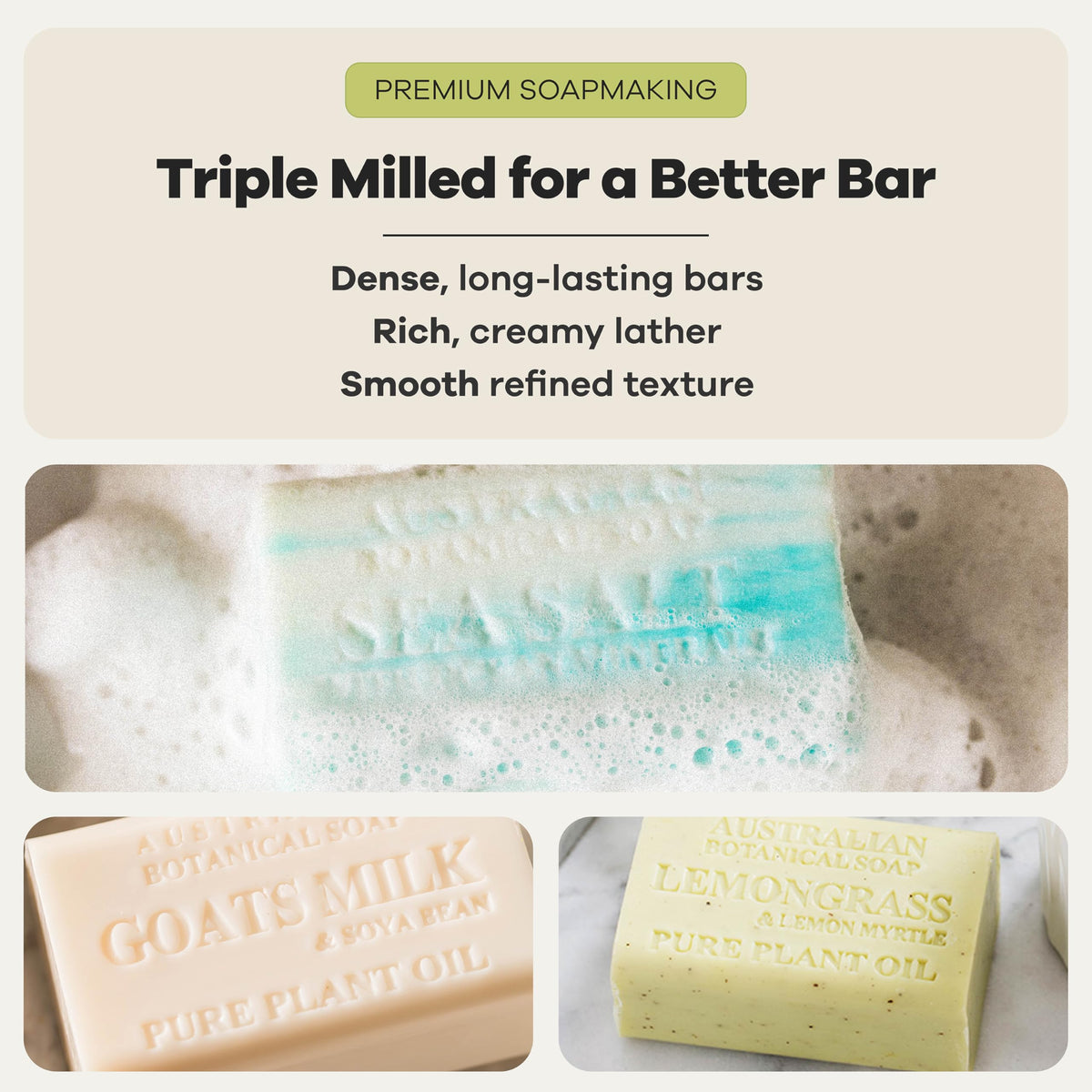 Australian Botanical Soap Eucalyptus with Lemon bar