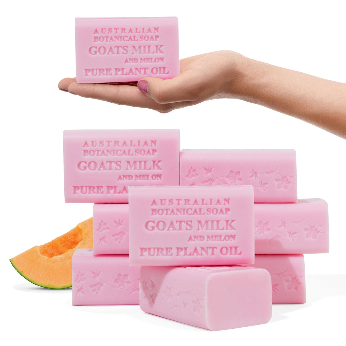 Australian Botanical Soap Goat Milk and Melon Soap front view