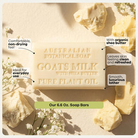 Australian Botanical Soap Goat Milk Soap lathering in hands