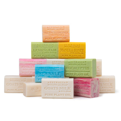 Australian Botanical Soap Goats Milk & Soya Bean 16-Bar Set front view