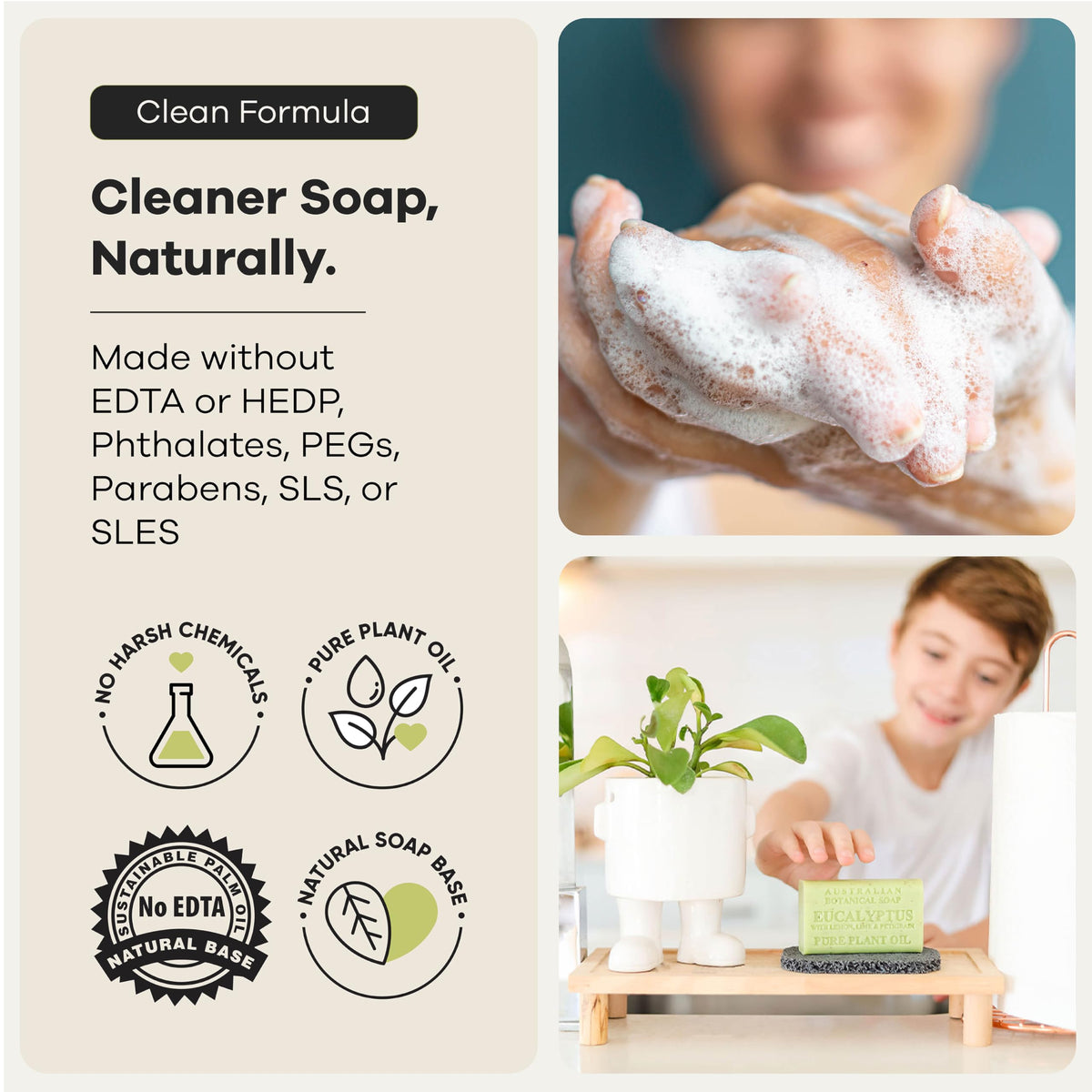 Australian Botanical Soap Lemongrass & Lemon Myrtle bar