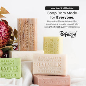 Australian Botanical Soap variety pack showcasing all 8 bars