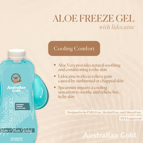 Australian Gold After Sun Gel with Lidocaine 8 fl oz back view