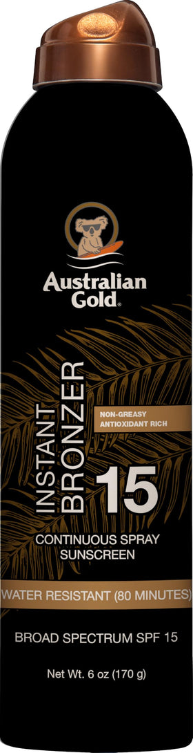 Australian Gold Continuous Spray Sunscreen SPF 15 front view