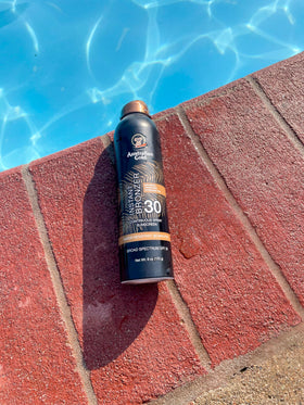 Australian Gold Continuous Spray Sunscreen SPF 30 side view