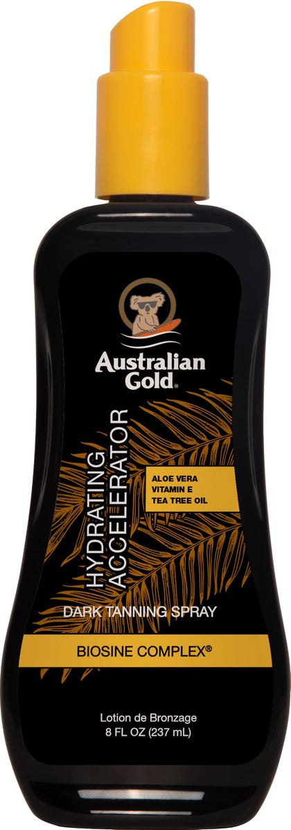 Australian Gold Dark Tanning Accelerator Spray Gel 8oz front view