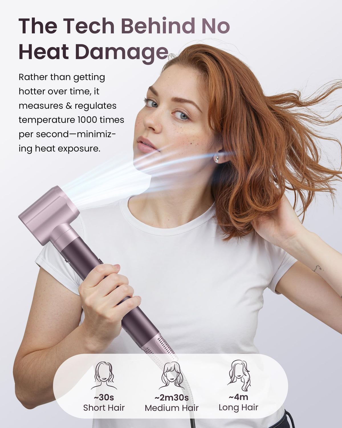 Auto-wrap curlers of MESCOMB hair dryer brush