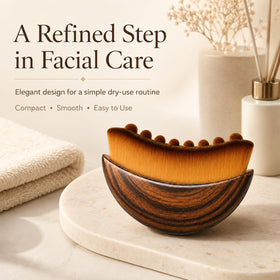 Auvorra Lift & Glow Brush in a travel-ready compact size