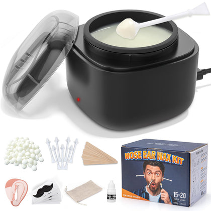 AUZEAL Nose Wax Kit front view with wax and applicators