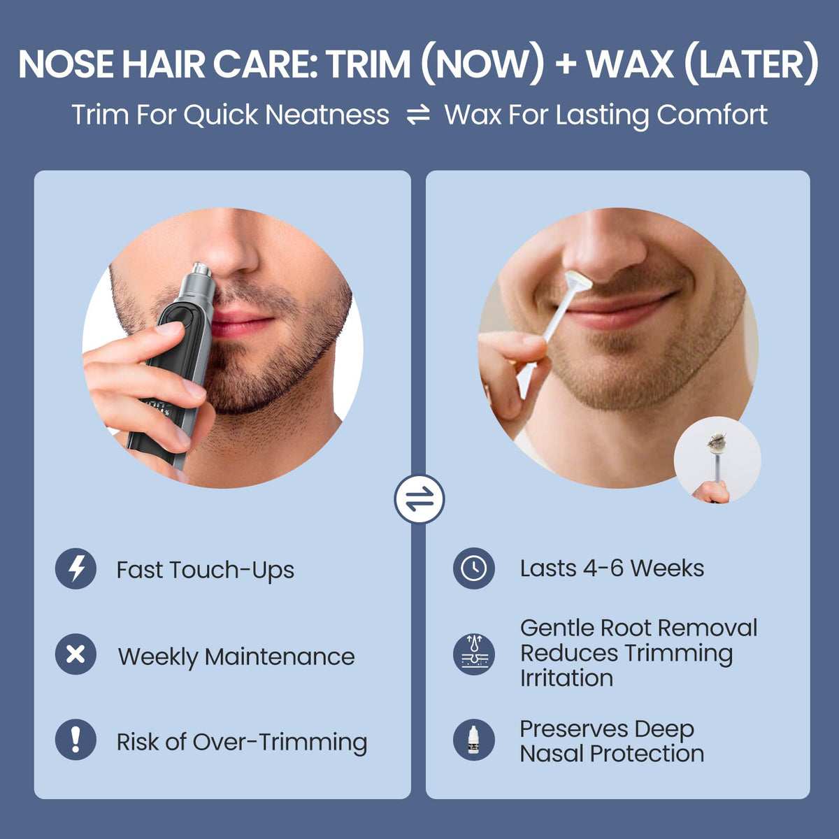AUZEAL Nose Wax Kit portable design in hand