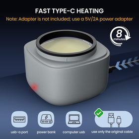 AUZEAL Nose Wax Kit wax pot with max-level indicators
