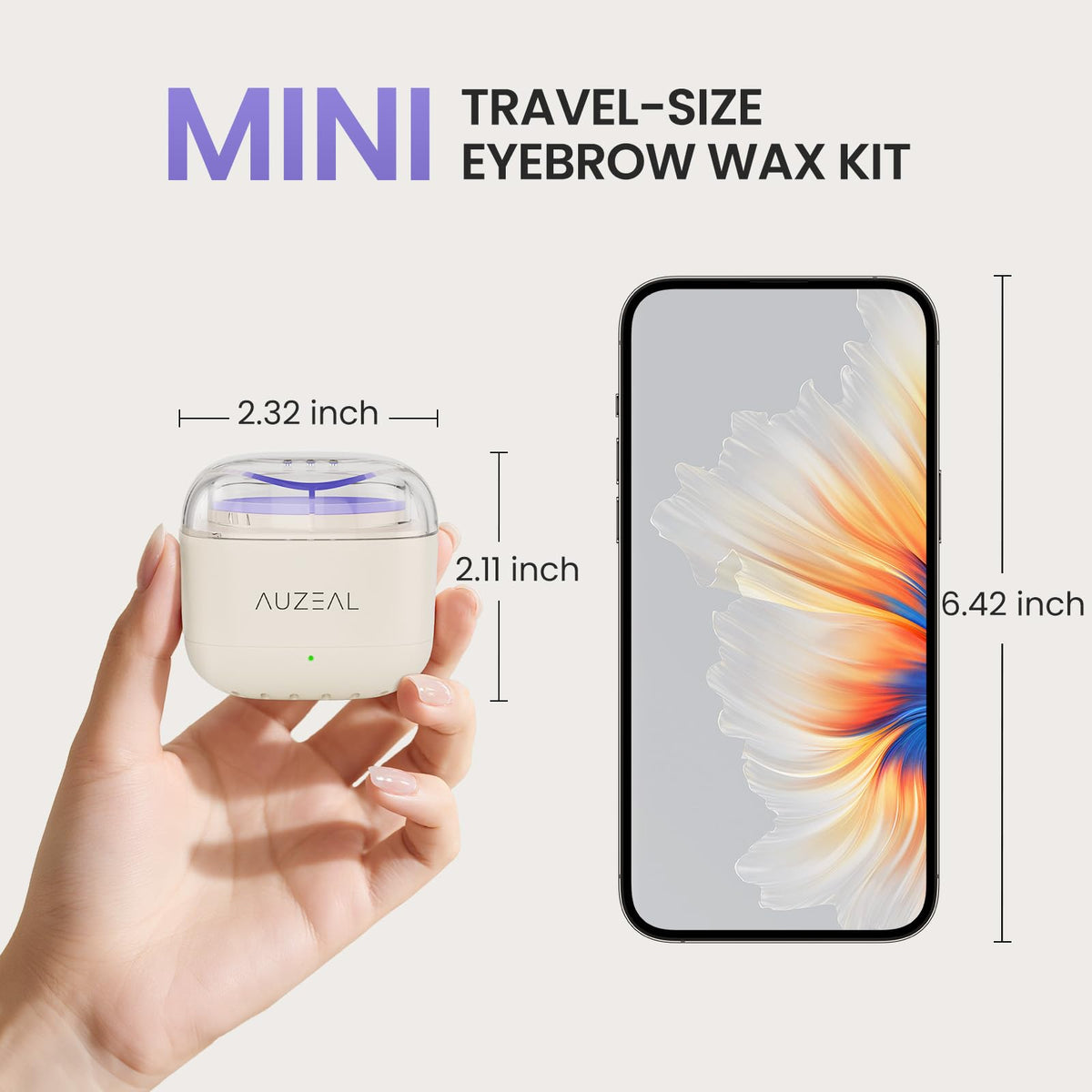 AUZEAL wax kit showing USB-powered design