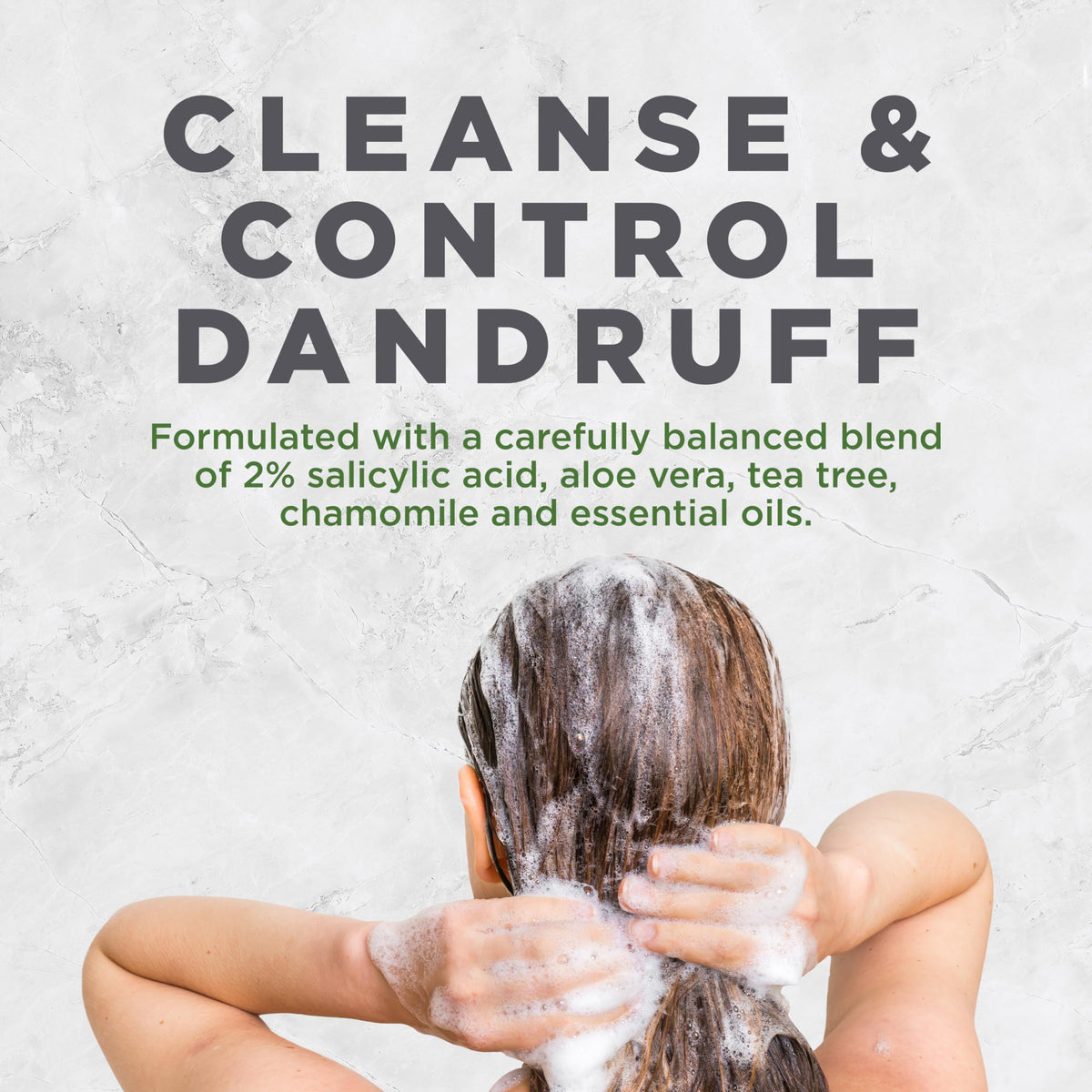 Avalon Organics Anti-Dandruff Shampoo 14oz in a bathroom setting