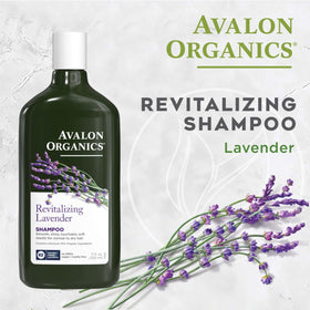 Avalon Organics Revitalizing Lavender Shampoo 11oz side view