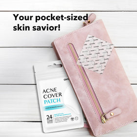 AVARELLE Hydrocolloid Acne Pimple Patches applied on skin