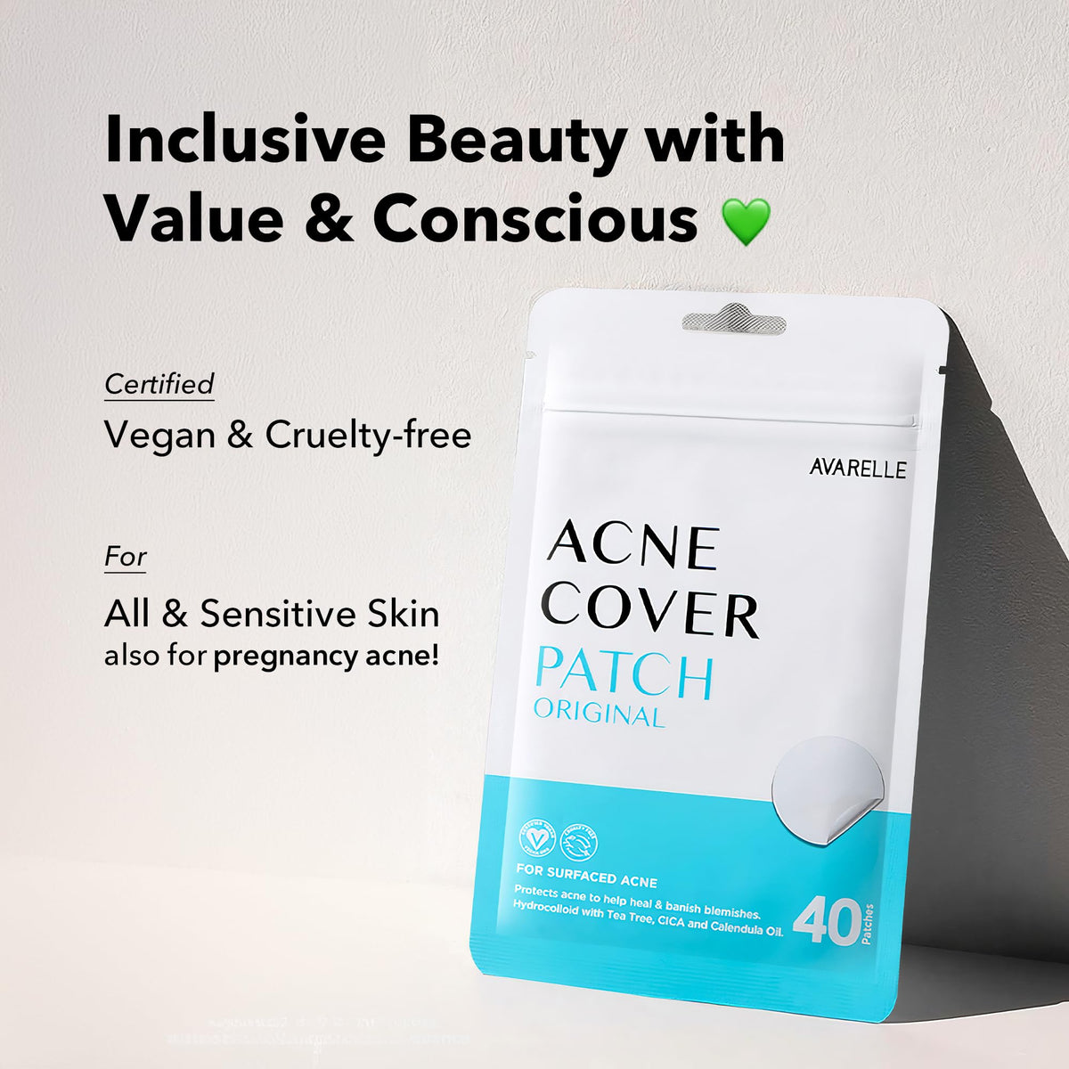 AVARELLE Hydrocolloid Pimple Patches close-up