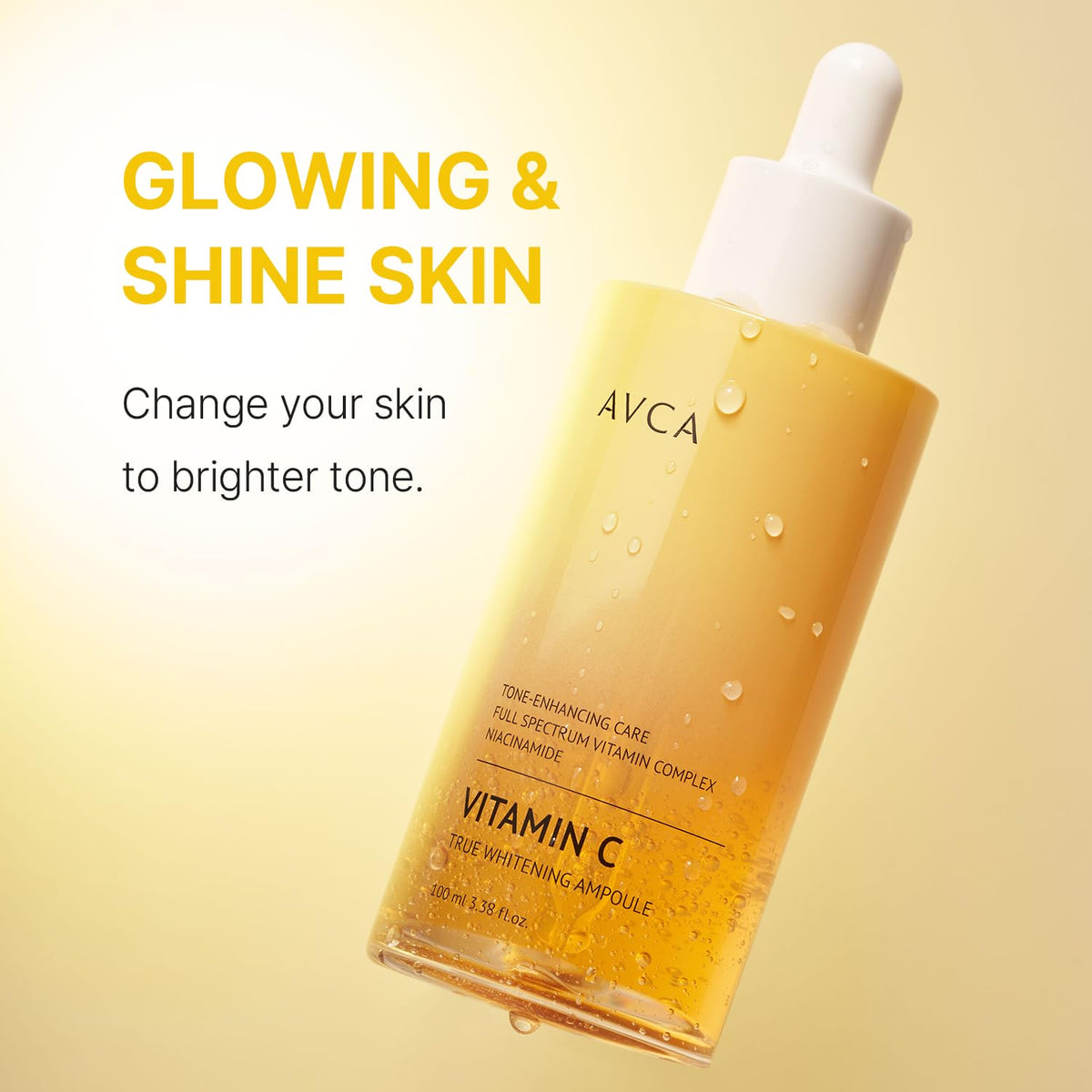 AVCA Vitamin C & Niacinamide Serum bottle with label