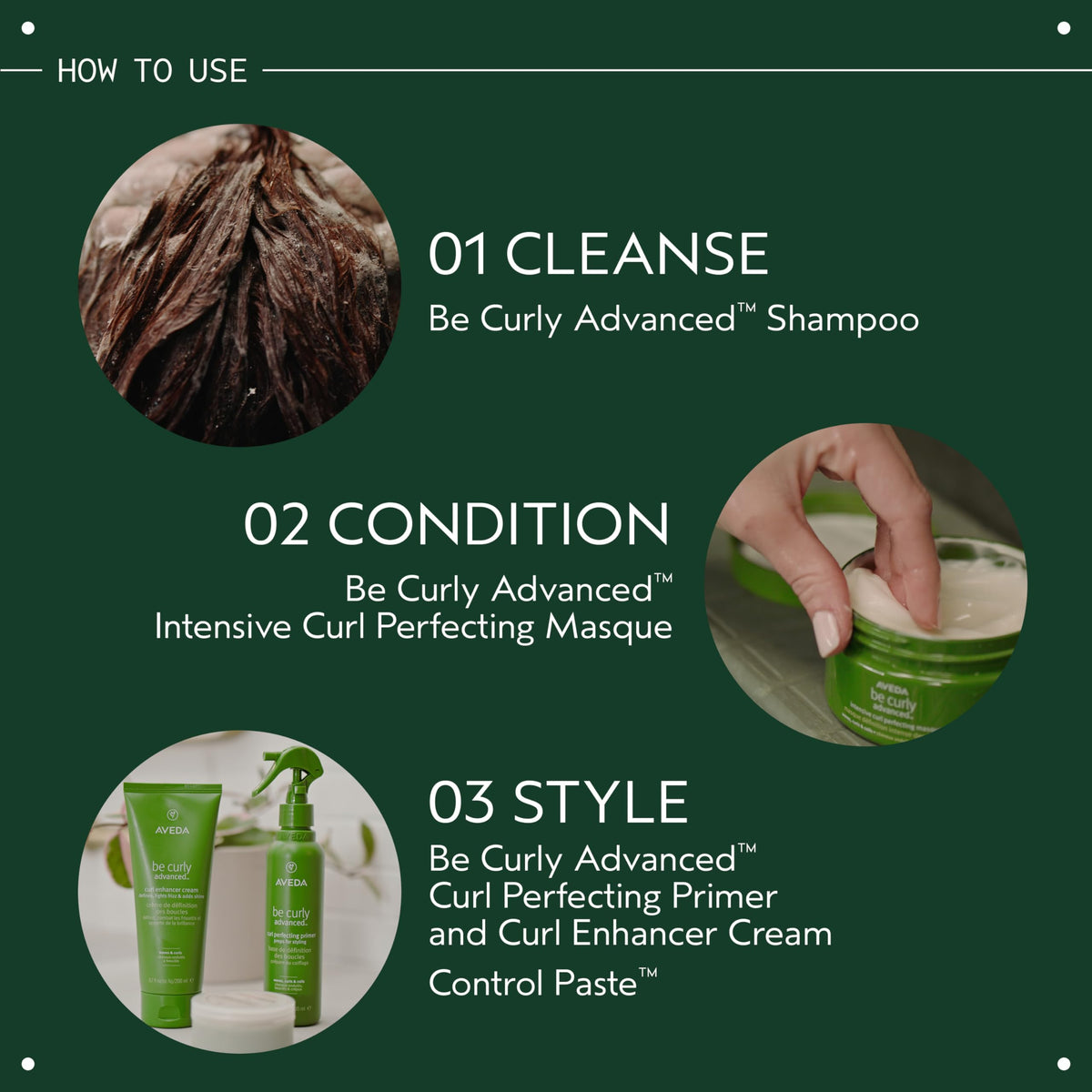 Aveda Be Curly cream ingredients list on packaging
