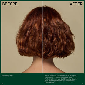 Aveda Be Curly cream with citrus fruits background