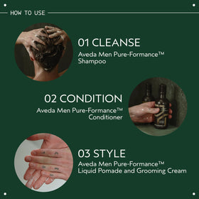 Aveda Men Pure-Formance Grooming Clay 130g texture on hand