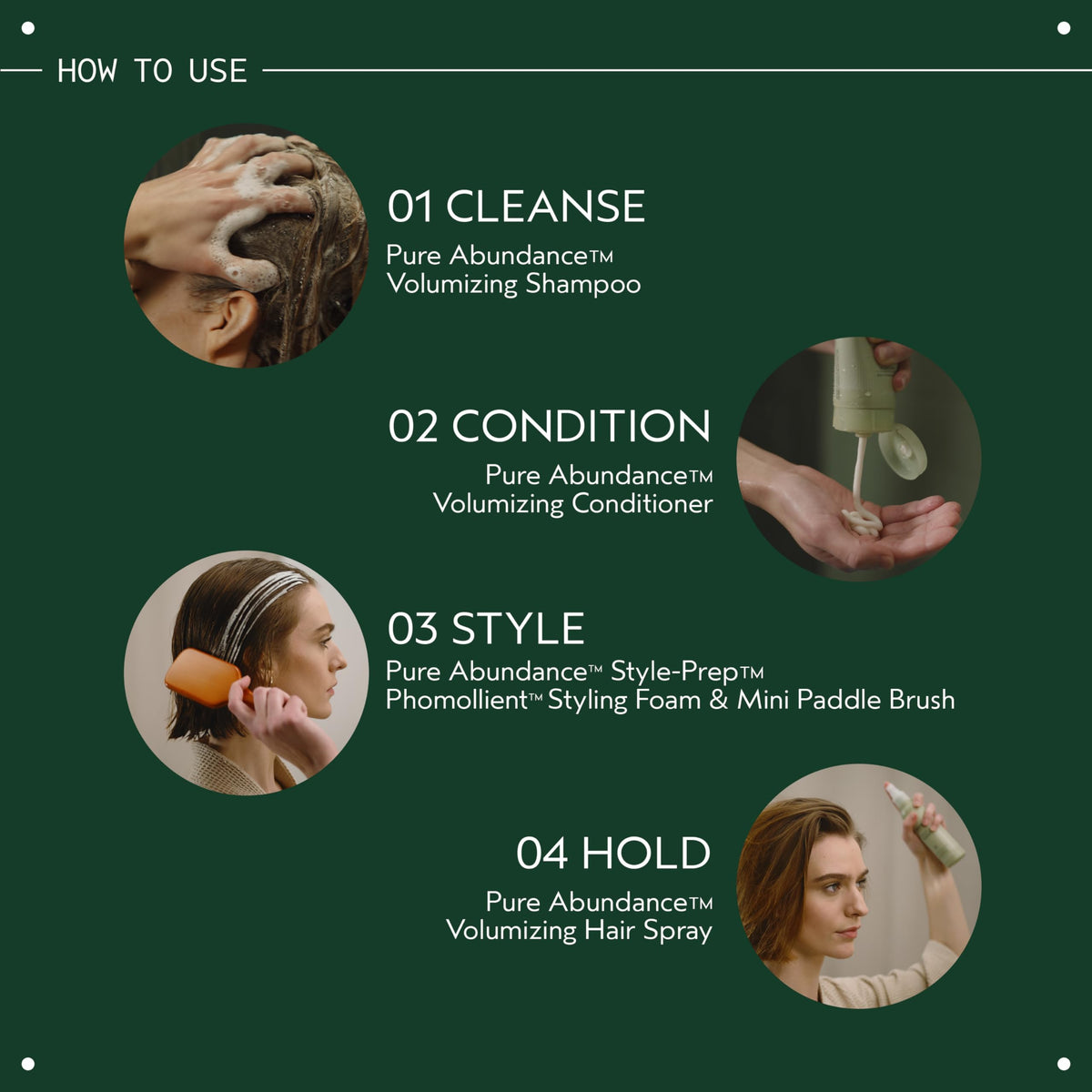 Aveda Phomollient Styling Foam application on hair