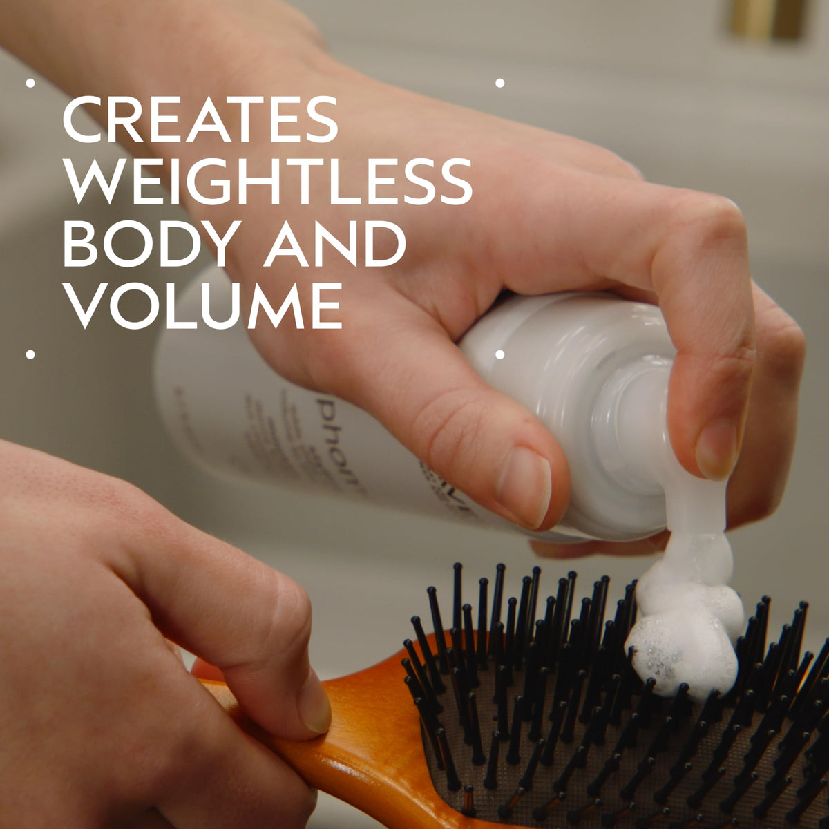 Aveda Phomollient Styling Foam side view with cap