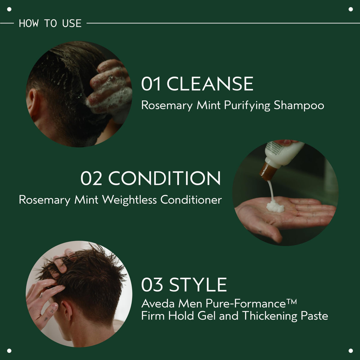 Aveda Rosemary Mint Shampoo packaging details