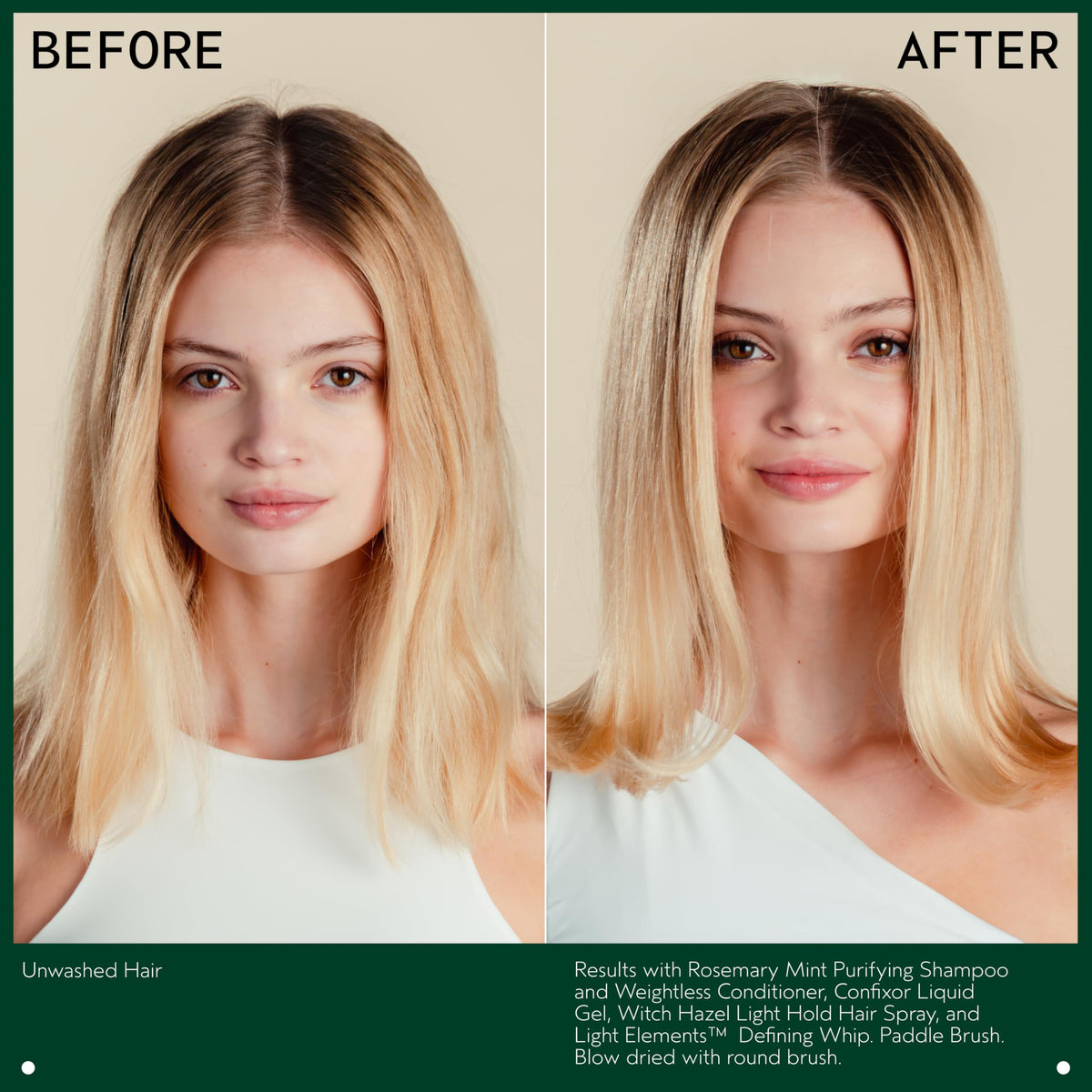 Aveda Rosemary Mint Weightless Conditioner opened with product visible