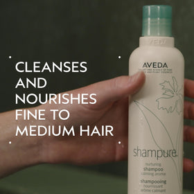 Aveda Shampure Shampoo bottle with calming lavender aroma