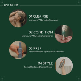 Aveda Shampure Shampoo in lifestyle setting
