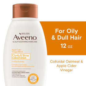 Aveeno Apple Cider Vinegar Conditioner 12 fl oz back view