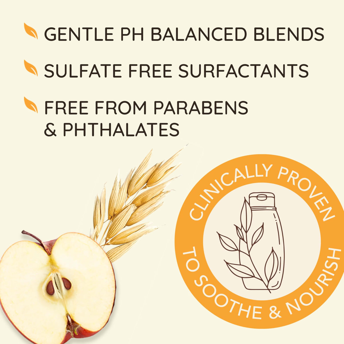 Aveeno Apple Cider Vinegar Conditioner 12 fl oz with ingredients