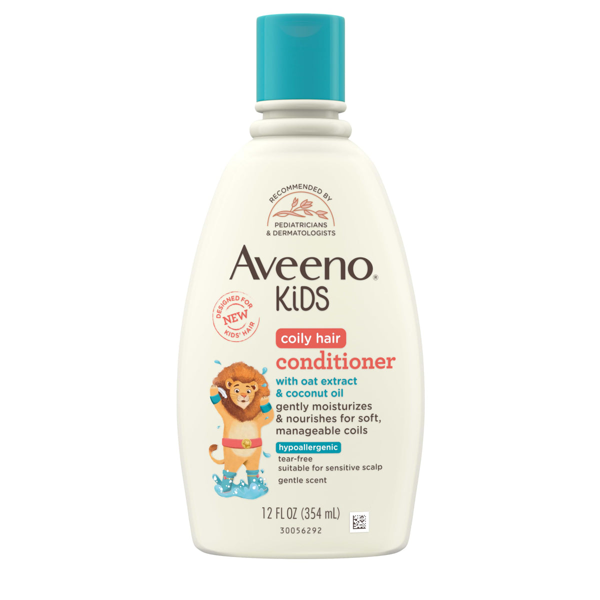 Aveeno Baby Kids Coily Hair Conditioner 12 fl. oz front view