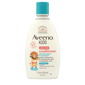 Aveeno Baby Kids Coily Hair Conditioner 12 fl. oz front view